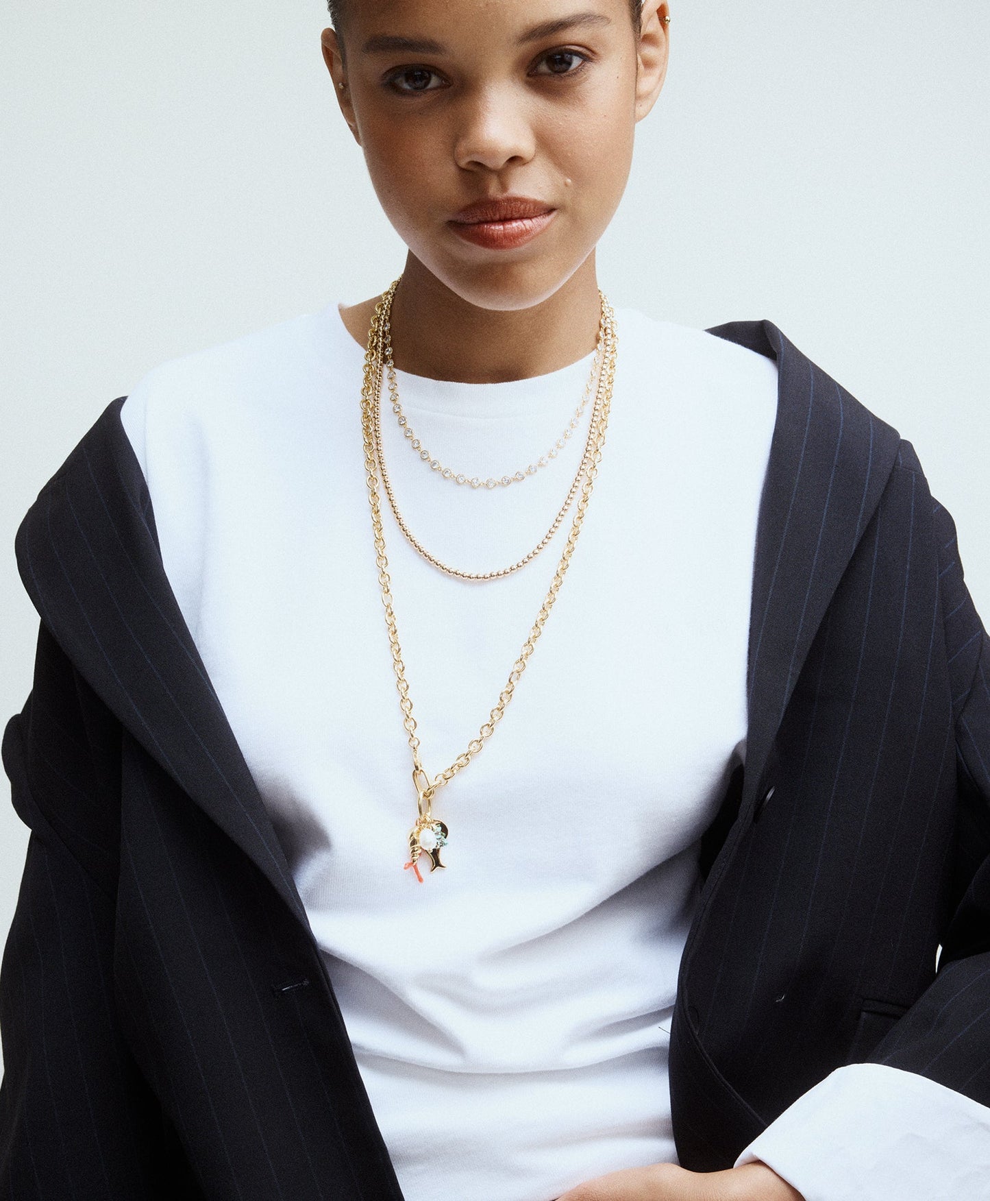 Gold Baby Bead Necklace