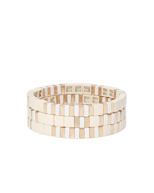 Triple Creme Bracelet